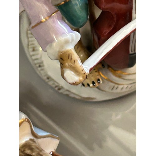 238 - A collection of 17 continental porcelain monkey band figures after Meissen.