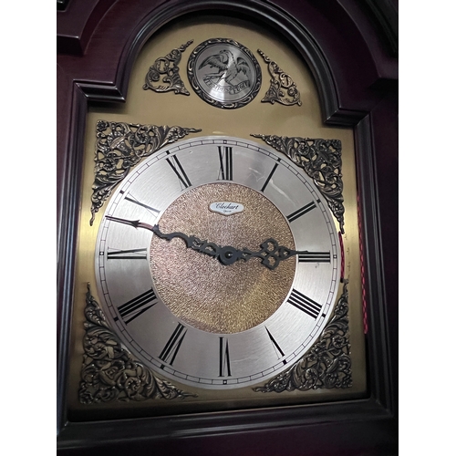 985A - A modern Tempus Fugit longcase clock, Clockart Oporto. Robert Grant of London. 216cm h.