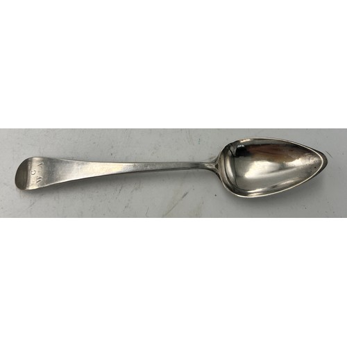 876 - A boxed set of six silver spoons Sheffield 1944 together with eleven teaspoons, Sheffield 1908 and a... 