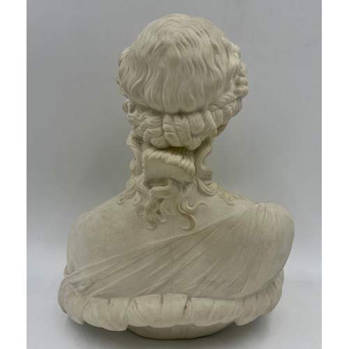 421 - Copeland Parian bust of Clytie. Approximately 28cm h.