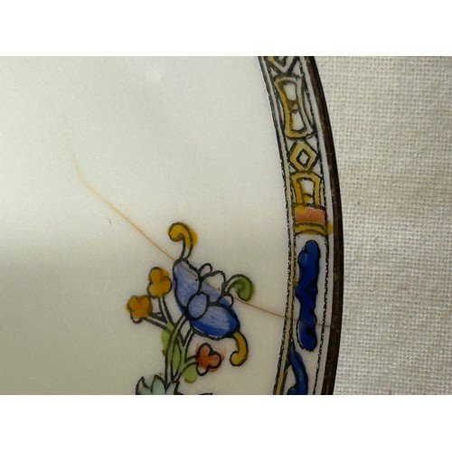 424 - Two part tea services, hand painted Spode Copeland's Peacock design - 6 x cups and saucers, 6 x side... 