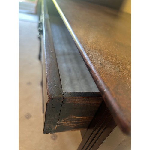 47 - An 18thC mahogany side table with single drawer to front. 73cm w x 49cm d x 71cm h.