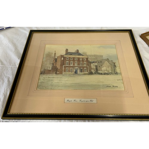 1462 - Three 20thC prints to include Alan Bray Blaydes House, Kingston upon Hull signed lower left (image 2... 