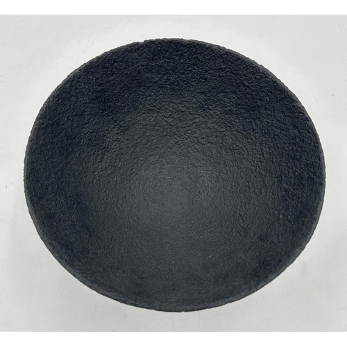 425 - Sotis Filippides (b.1963) Contemporary Ceramics. A small textured stoneware bowl with black exterior... 