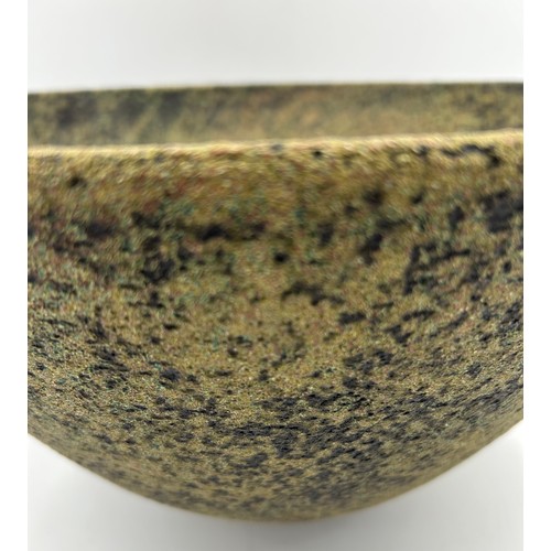 428 - Sotis Filippides Contemporary Ceramics (b.1963). A very large textured stoneware bowl with sage gree... 