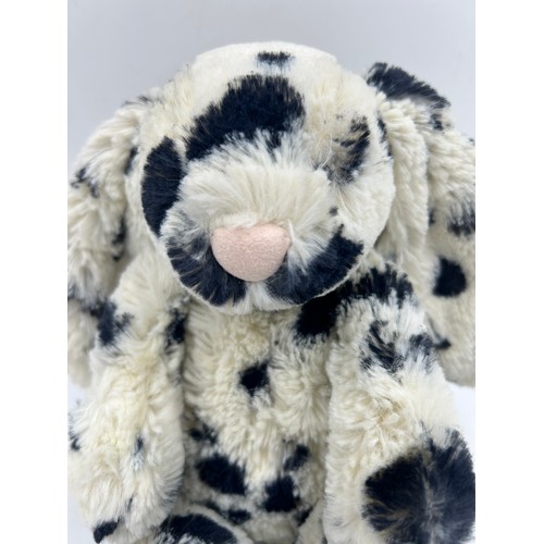 451 - Jellycat (London) special edition Phoebe Bashful Bunny, white soft toy with black spots, label with ... 