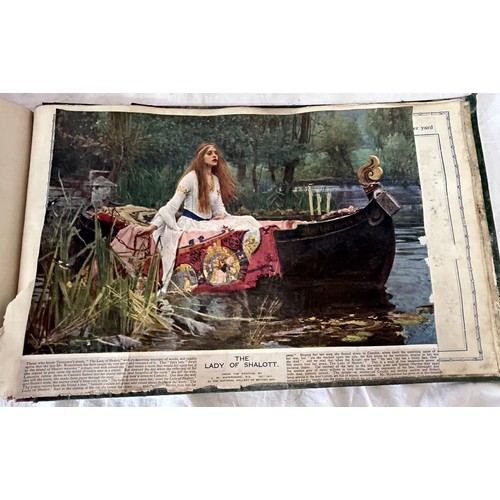 1407 - An Album of 100 Edwardian postcards, an Edwardian Scrap Book (38) pages, Virtue's Household Physicia... 