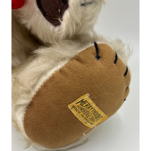 1314 - A Vintage Merrythought 'Cheeky Bear' with blonde fur, amber & black beaded eyes, felt stitched nose,... 