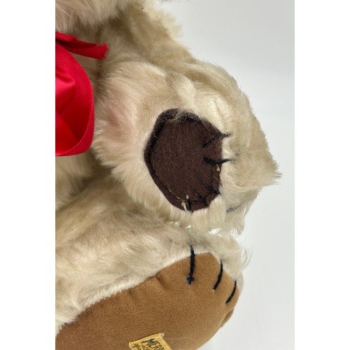 1314 - A Vintage Merrythought 'Cheeky Bear' with blonde fur, amber & black beaded eyes, felt stitched nose,... 