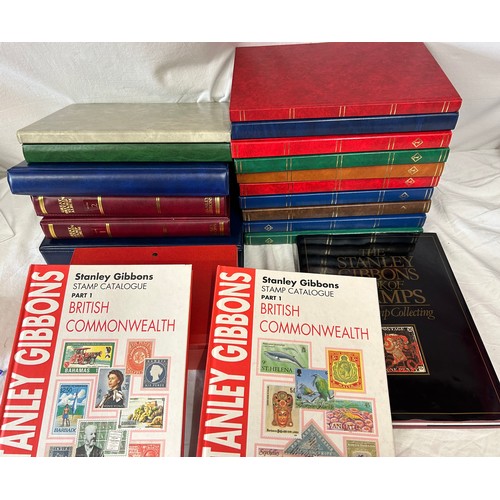 790 - A collection of 14 x Albums of GB and World Stamps to include used and mint stamps, Stanley Gibbons ... 