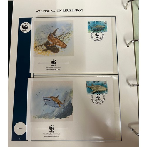 792 - A collection Edel Publications 9 x Thematic Albums of Stamps and First Day Covers relating to WWF, w... 