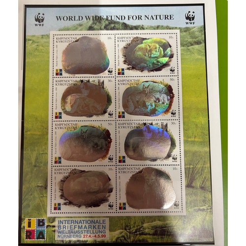 792 - A collection Edel Publications 9 x Thematic Albums of Stamps and First Day Covers relating to WWF, w... 