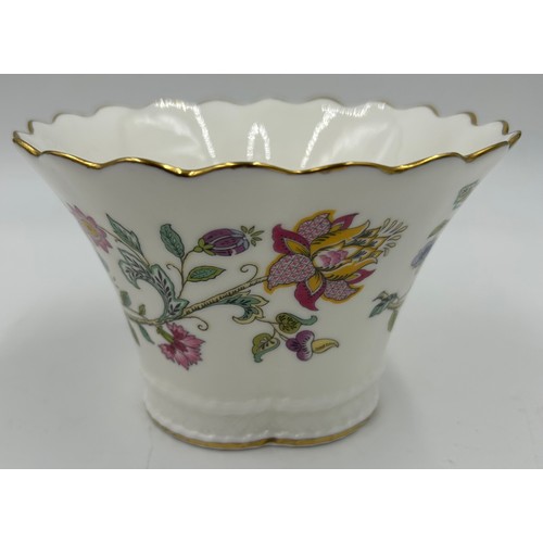 391 - A collection of English ceramics to include Minton Haddon Hall Vase 10cm h and oblong dish, Minton M... 