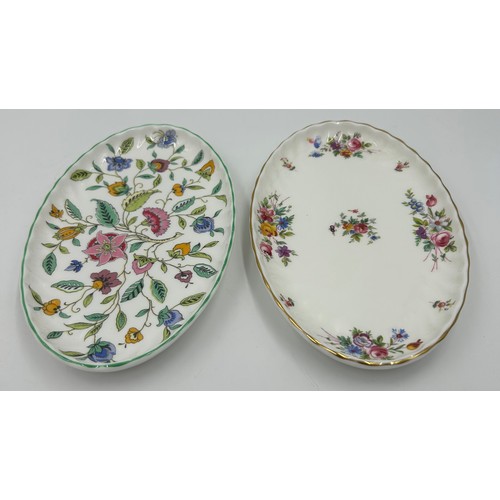 391 - A collection of English ceramics to include Minton Haddon Hall Vase 10cm h and oblong dish, Minton M... 