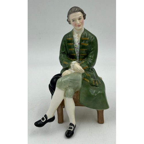 409 - Four Royal Doulton Figurines to include A Gentleman from Williamsburg HN2227, A Lady from Williamsbu... 