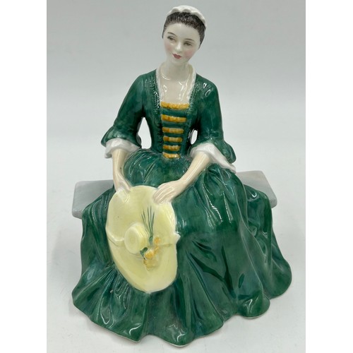 409 - Four Royal Doulton Figurines to include A Gentleman from Williamsburg HN2227, A Lady from Williamsbu... 