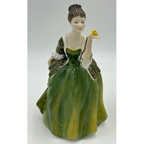 409 - Four Royal Doulton Figurines to include A Gentleman from Williamsburg HN2227, A Lady from Williamsbu... 