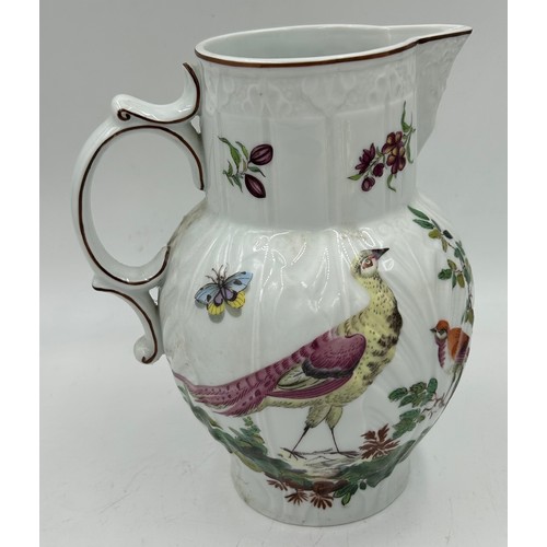 411 - Vista Alegre ceramics to include a Mottahedeh Williamsburg Bird Pitcher 22.5cm h, a gilded Chicken E... 