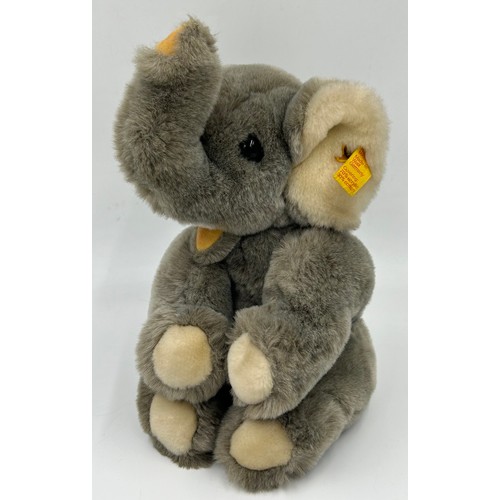 1302 - A Collection of Steiff Soft Toys to include a very large Crocodile 108cm length, 2 x Monkeys, Grey E... 