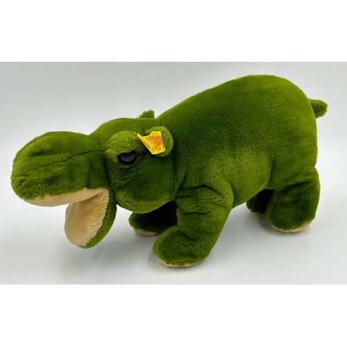 1302 - A Collection of Steiff Soft Toys to include a very large Crocodile 108cm length, 2 x Monkeys, Grey E... 