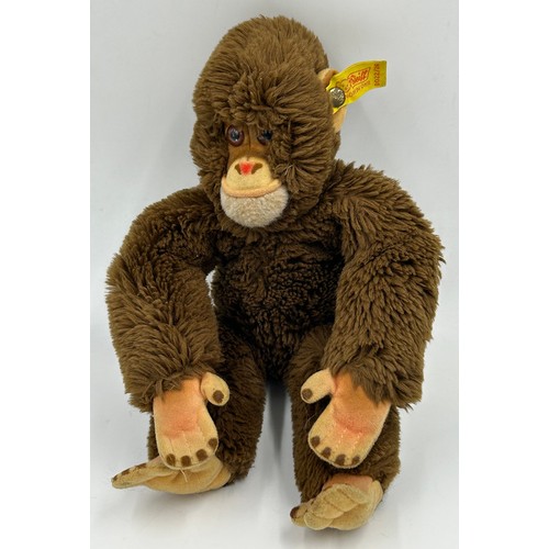 1302 - A Collection of Steiff Soft Toys to include a very large Crocodile 108cm length, 2 x Monkeys, Grey E... 