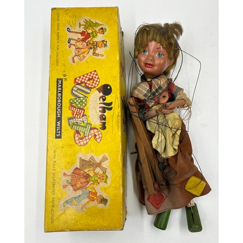 1307 - Eight vintage Pelham Puppets to include SL Fairy, Swiss Boy, 2 x Gretel, 2 x Mitzi Girl, J574 Fritzi... 