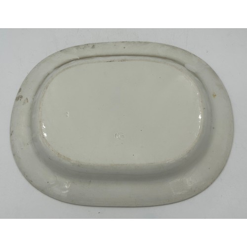 432 - Local shipping interest. A ceramic meat plate marked Wilson  Line with  indistinct impressed marks t... 