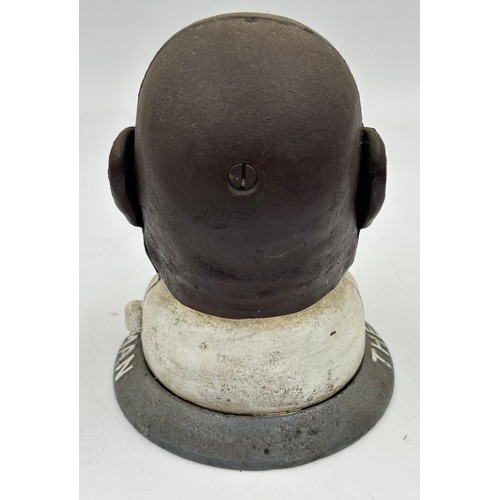 1422 - A collection of cast iron Novelty Money Boxes to include Salted Peanut Man, Top Hat Man and others a... 