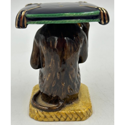 434 - Two Royal Crown Derby Money Boxes with gold stoppers to include Frog on Lily Pad 12cm & Seated Pig 1... 