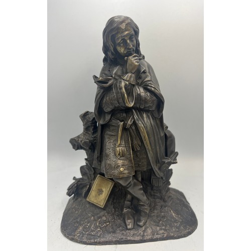 1420 - A bronze figure of the playwright Molière. 22cm h.