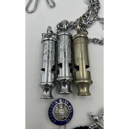 1421 - A collection of Police memorabilia related to Hull City/Humberside Police from Chief Superintendent ... 