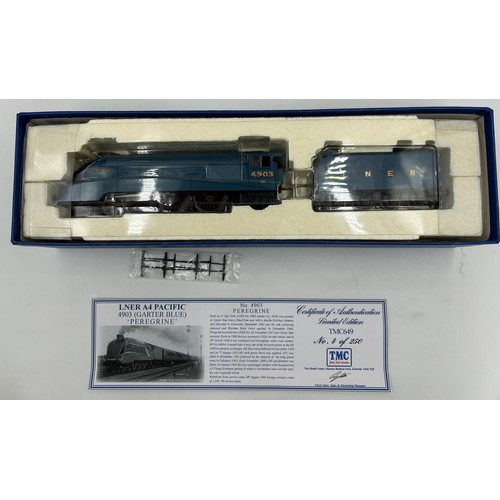 1300 - Hornby Class A4 LNER Pacific 4903(Garter Blue) 'Peregrine' Locomotive & Tender in original box with ... 