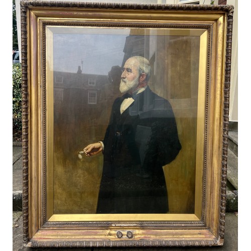 1525 - Joseph Walter West RWS (1860-1933) 'James Reckitt', oil on canvas, painted 1894. Frame 165cm h x 137... 