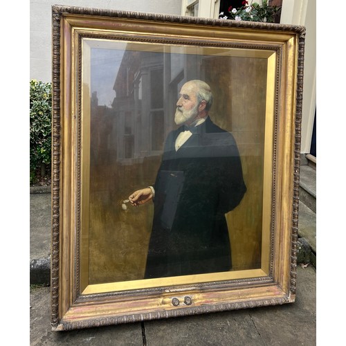 1525 - Joseph Walter West RWS (1860-1933) 'James Reckitt', oil on canvas, painted 1894. Frame 165cm h x 137... 