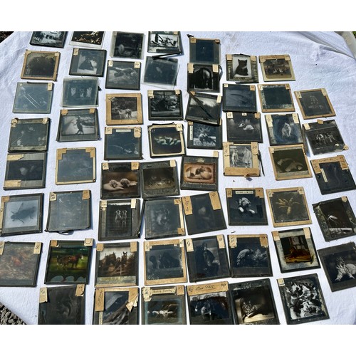 999 - A large quantity of approx. 600 magic lantern slides to include religious (at least 50%), Palestine,... 