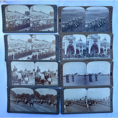 1379 - A stereograph together with a quantity of cards to include Realistic Travels - WWI scenes (29) and a... 