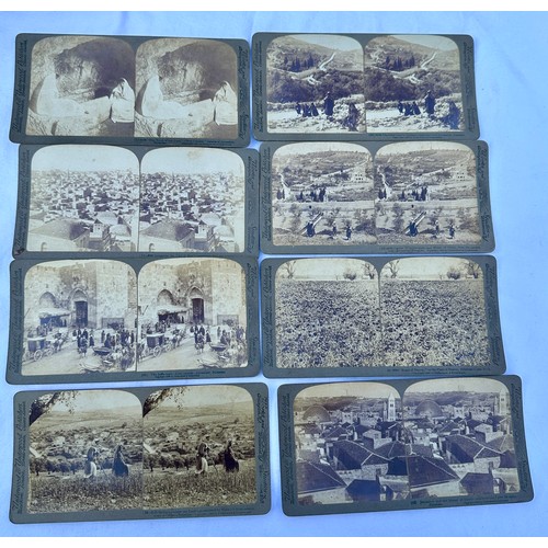 1379 - A stereograph together with a quantity of cards to include Realistic Travels - WWI scenes (29) and a... 