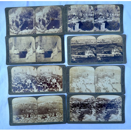 1379 - A stereograph together with a quantity of cards to include Realistic Travels - WWI scenes (29) and a... 