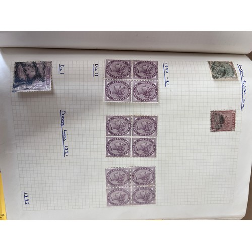 795 - GB album and world stamps on pages. Including two X 1d Penny Black, Penny Reds and two Penny Blues e... 