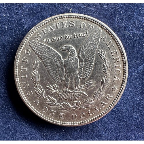 797 - A collection of eight United States of America Silver Dollars to include 1881, 1885, 1890, 1988, 189... 