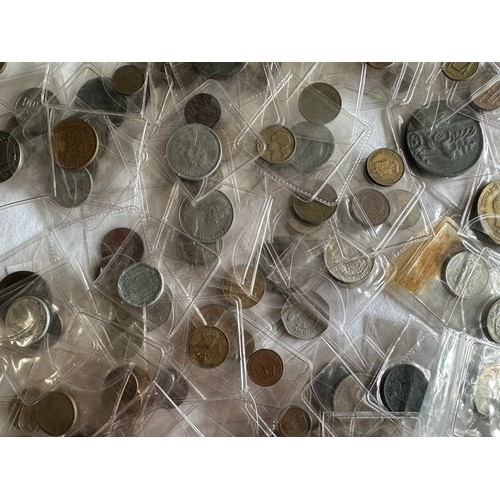 804 - European and World replica/original coins to include 5 x  Spanish silver peseta coins including 1821... 