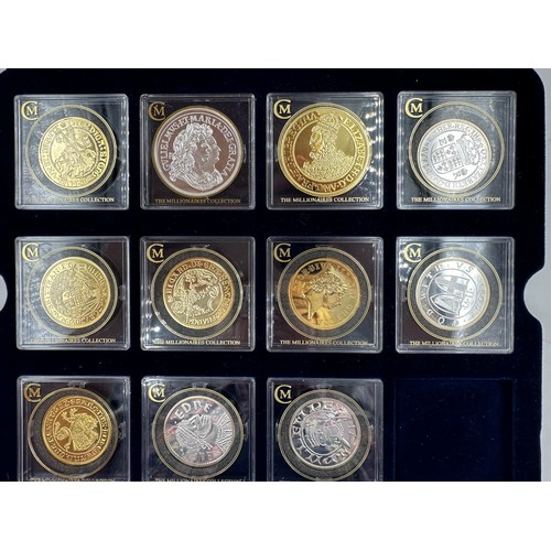 806 - 'The Millionaire Collection' of British coins new strikes issued by the London Mint, 11 silver and 1... 