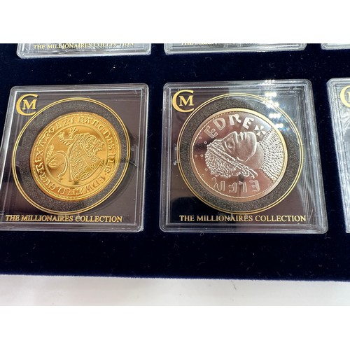 806 - 'The Millionaire Collection' of British coins new strikes issued by the London Mint, 11 silver and 1... 