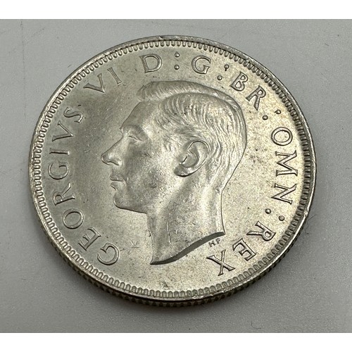 811 - British coins 1922-1947: George V: 12 x half crowns, 10 x florins, 13 x shillings, 12 x sixpences,  ... 