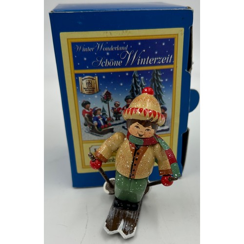 449 - A selection of Kathe Wohlfahrt hand painted wooden Christmas figures mostly with original boxes and ... 