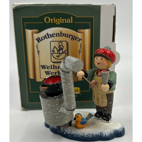 449 - A selection of Kathe Wohlfahrt hand painted wooden Christmas figures mostly with original boxes and ... 