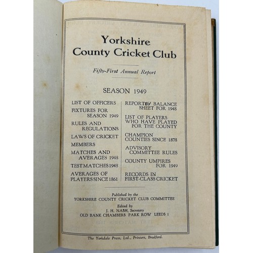 1239 - A collection of cricket books to include 21 x Yorkshire County Cricket Club Annual Report books by Y... 