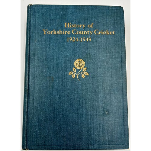 1239 - A collection of cricket books to include 21 x Yorkshire County Cricket Club Annual Report books by Y... 