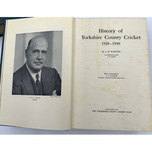 1239 - A collection of cricket books to include 21 x Yorkshire County Cricket Club Annual Report books by Y... 