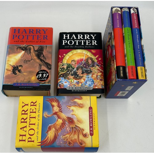 1240 - Harry Potter books to include Bloomsbury first editions The Goblet of Fire, The Order of the Phoenix... 